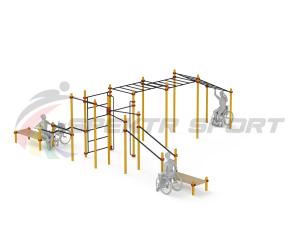 Купить Спортивный комплекс для инвалидов-колясочников WRK-D23_76mm в Чкаловске 