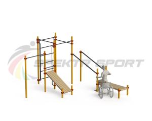 Купить Спортивный комплекс для инвалидов-колясочников WRK-D20_76mm в Чкаловске 