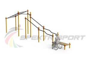 Купить Спортивный комплекс для инвалидов-колясочников WRK-D22_76mm в Чкаловске 